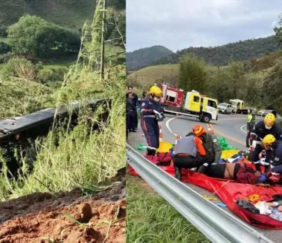 Cinco v�timas em queda de �nibus em Cruzeiro, S�o Paulo: veja o resumo