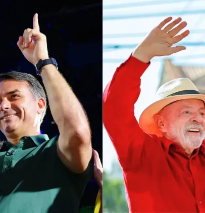 Pesquisa aponta empate t�cnico entre Fl�vio Bolsonaro e Lula com 50% dos votos
