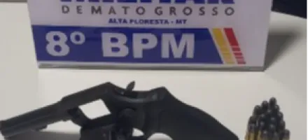 Pol�cia Militar conduz duas pessoas por porte de arma de fogo em �rea de explora��o mineral