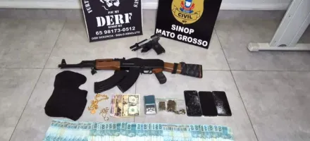 DERF prende em Sinop dois envolvidos em assalto com ref�ns em Cl�udia