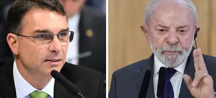 Fl�vio Bolsonaro aparece com 47% contra 44% de Lula em nova pesquisa