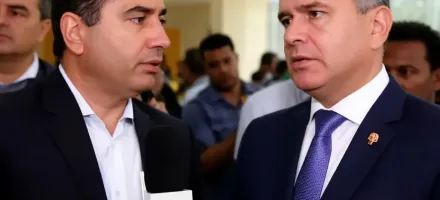 V�deo: Prefeito Abilio evita responder a jornalista por causa de adesivo de Botelho