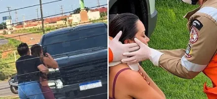 Marido atropela mulher ap�s ser flagrado saindo de motel com outra