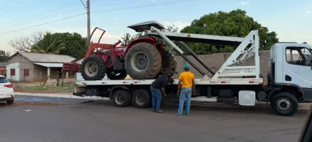 Pol�cia recupera trator herdado por produtor rural que foi levado por genro