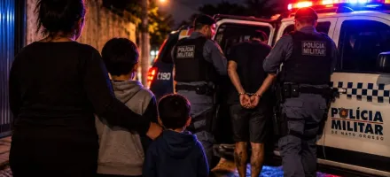 Homem surra esposa e enteados, um com s�ndrome de Down, e tenta agredir policiais ao ser preso em MT