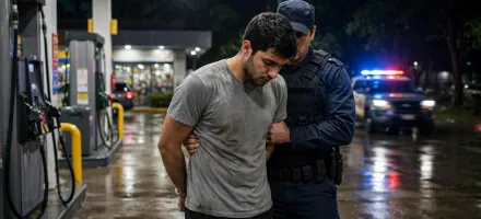 Briga por ma�o de cigarros termina com homem preso ap�s sacar faca e agredir v�tima em posto de combust�veis