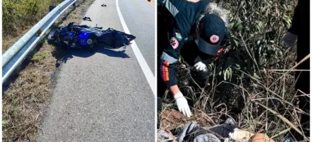 Piloto perde controle de moto e morre em acidente na estrada de Chapada