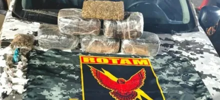 Rotam prende 3 integrantes do Comando Vermelho com 6 kg de maconha em MT