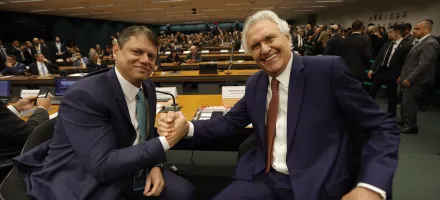 Fl�vio Bolsonaro n�o se preocupa com tentativa de voto casado entre Tarc�sio e Caiado