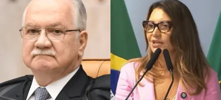 Fachin e Janja se re�nem para combater viol�ncia contra a mulher