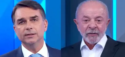 Fl�vio Bolsonaro pede desculpas a Lula por cham�-lo de 'nove dedos' em debate
