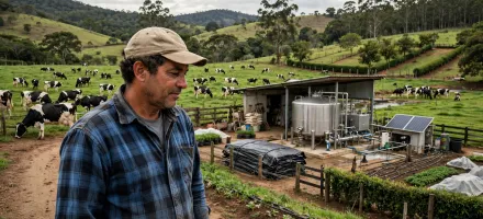 Vendeu carro para comprar vacas e hoje produz quase 10 mil litros de leite por dia