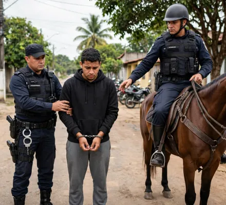 Pol�cia prende jovem em Cuiab� por d�vida de pens�o e tr�fico de drogas