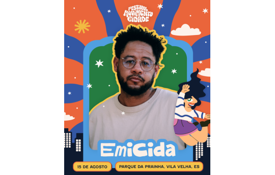 Emicida � confirmado no Festival Movimento Cidade