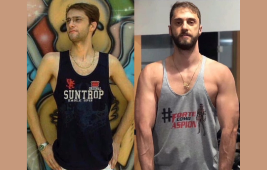 Namorado de Miguel Falabella mostra mudan�a no corpo e d� conselho: 'Mantenha o foco'