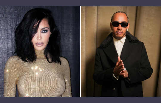 Kim Kardashian assume namoro com Lewis Hamilton em rede social; veja foto