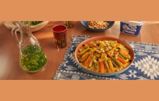 Cuscuz marroquino com frango e legumes: receita f�cil e deliciosa