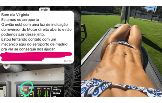 Jatinho de Virginia Fonseca quebra e ela n�o consegue viajar para ver jogo de Vini Jr.