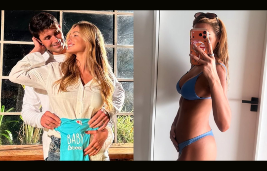 Ex-BBB B�rbara Heck anuncia gravidez de menina com o namorado Rick Maia