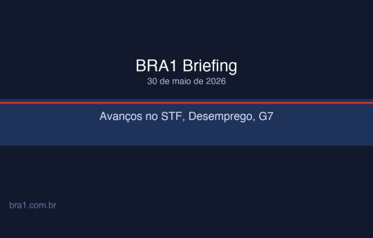 BRA1 Briefing: Avan�os no STF e Nova Agenda do Congresso