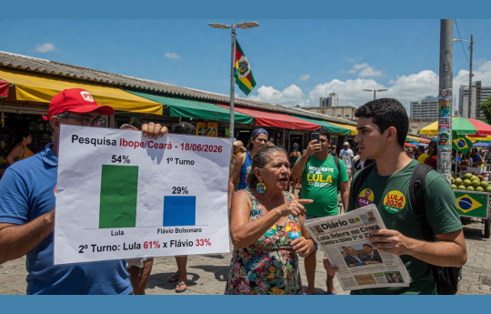 Resumo do Dia: Lula lidera pesquisa no Cear� contra Fl�vio Bolsonaro no 1� e 2� turno - 18 de junho de 2026