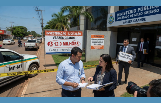 Resumo do Dia: MP de Mato Grosso investiga suspeita de fraude em licita��o de R$ 12,9 milh�es em V�rzea Grande - 24 de junho de 2026