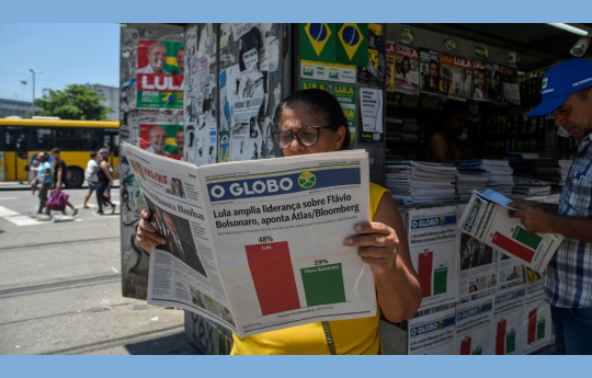 Resumo do Dia: Lula aumenta lideran�a sobre Fl�vio Bolsonaro, mostra pesquisa Atlas/Bloomberg - 2 de julho de 2026