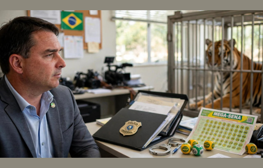 Resumo do Dia: Fl�vio lidera, PF investiga vaza, Mega-Sena e tigre no Resumo do Dia
