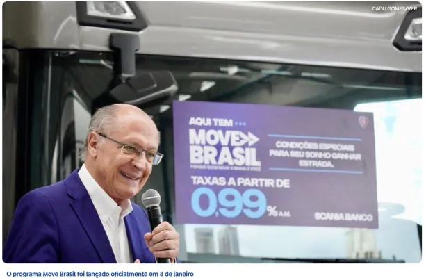 Move Brasil completa um m�s com R$ 1,9 bi em cr�ditos aprovados para compra de caminh�es