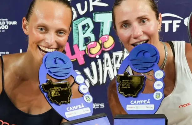 D�bora Madile e Yasmine Aires vencem World Tour BT 50 de beach t�nis; qualificat�rias do BT 400 iniciam nesta ter�a-feira (17)