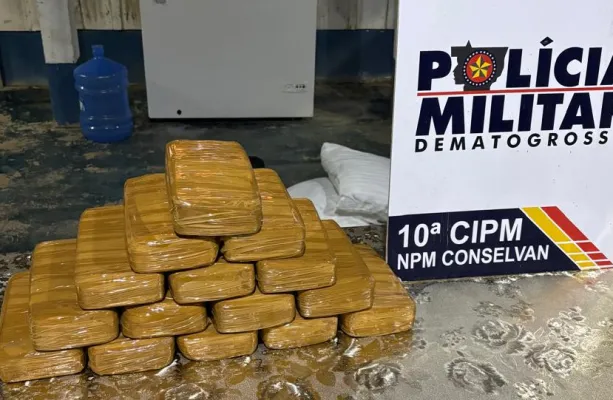 Pol�cia Militar prende homem com 15 tabletes de pasta base de coca�na em Aripuan�