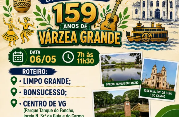 �Da sala para a cidade: Escola Dep. Emanuel Pinheiro transforma V�rzea Grande em sala de aula em aula de campo do Projeto 159 anos�