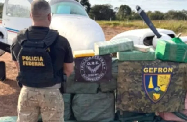 PF e For�as de Seguran�a interceptam 450 kg de coca�na prestes a decolar em MT