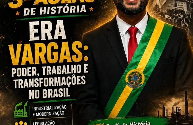 Aul�o sobre a Era Vargas com o Prof� Estefanio Gama movimenta a Escola Dep. Emanuel Pinheiro no Projeto Conex�o ENEM