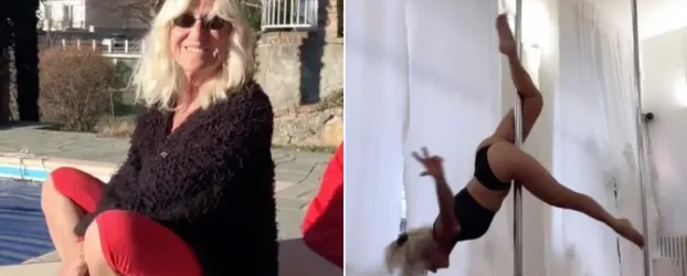Italiana de 82 anos � a mais velha a competir no pole dance