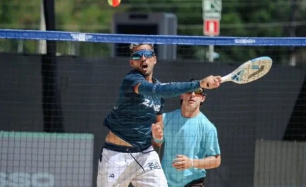 Atletas de Mato Grosso jogam com grandes estrelas do beach tennis em Sorriso