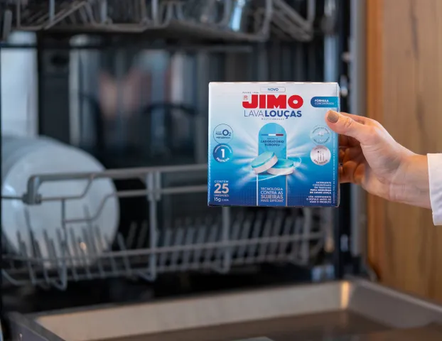 JIMO lan�a pastilha multicamadas para lavar lou�as de forma mais eficiente