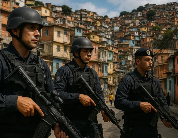 For�as de Seguran�a Intensificam Opera��es em Favelas do Rio de Janeiro