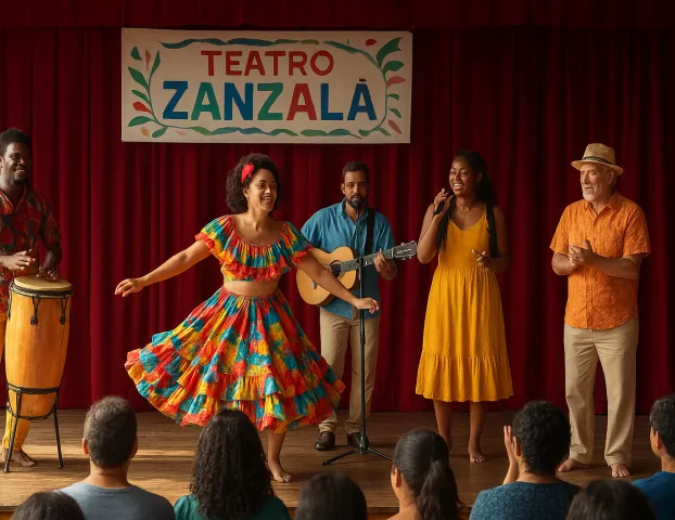 Teatro Zanzal� em Cubat�o Promove Diversidade Cultural com Programa��o Atrativa