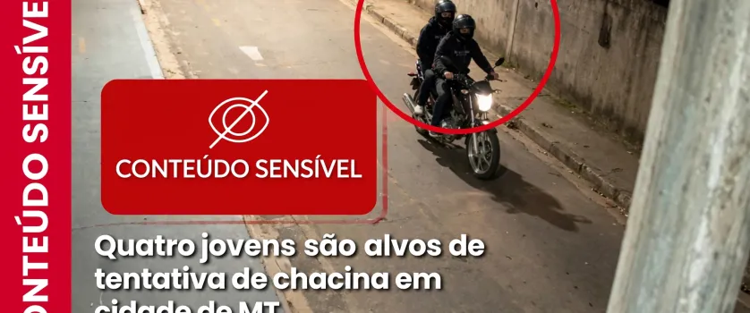 Jovens atirados por moto passam por tentativa de chacina em cidade de Mato Grosso