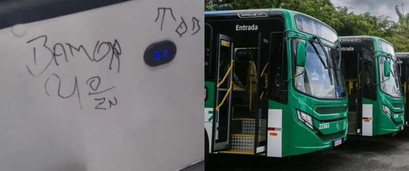 Vandalismo atinge �nibus novos de Salvador em menos de uma semana