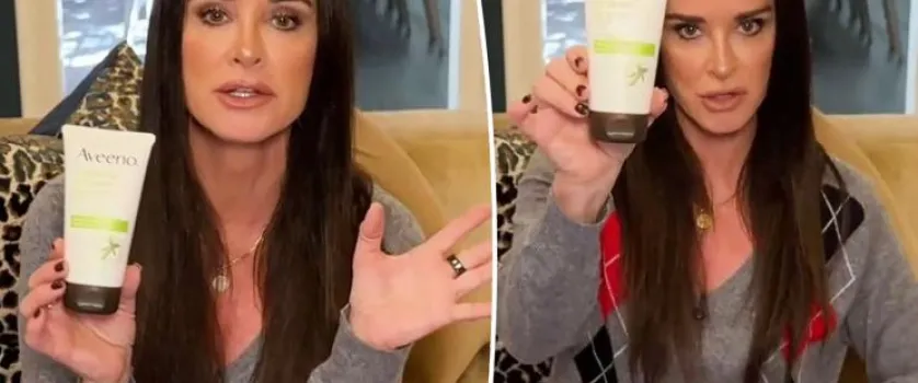 Kyle Richards revela esfoliante facial da Aveeno por apenas R$ 5