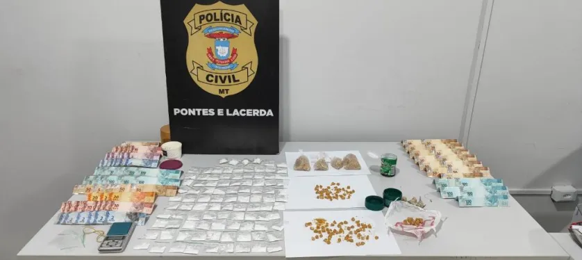 Pol�cia Civil prende 5 pessoas por tr�fico de drogas em Pontes e Lacerda