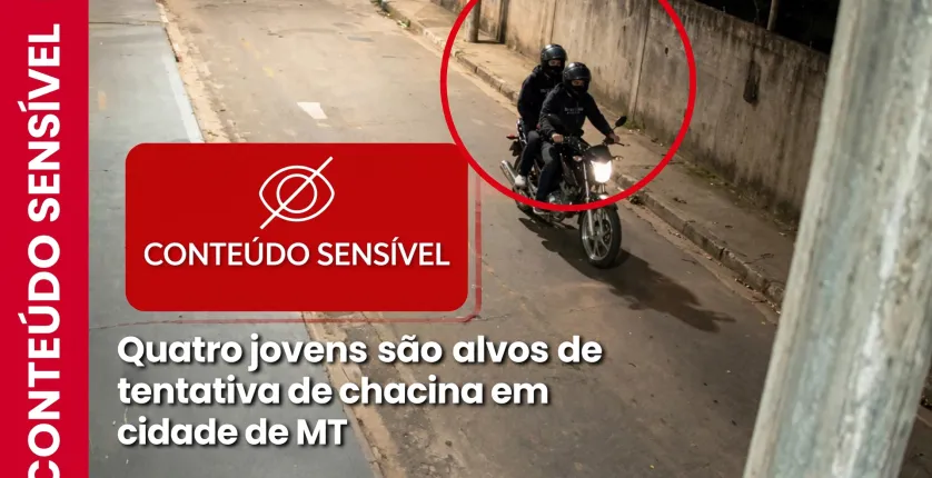 Jovens atirados por moto passam por tentativa de chacina em cidade de Mato Grosso