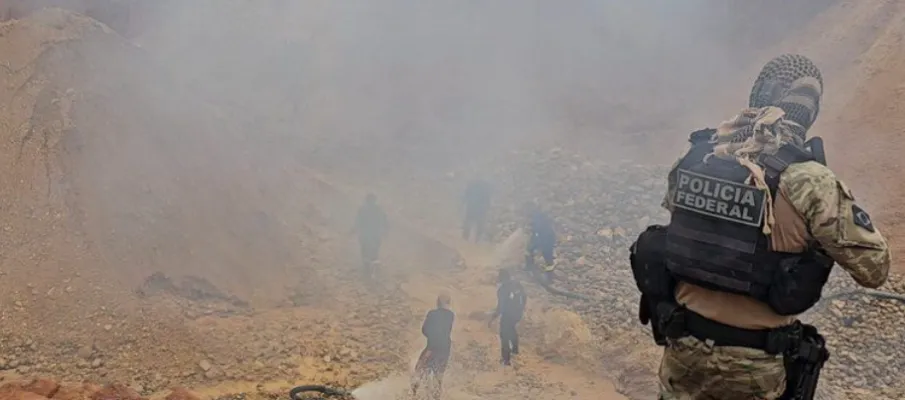 Pol�cia Federal e Funai combatem garimpo ilegal na Terra Ind�gena Kayap�