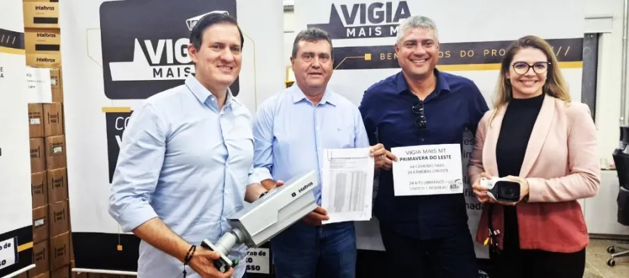 Parceria da Sesp com prefeitura garante mais 68 c�meras do Vigia Mais para Primavera do Leste