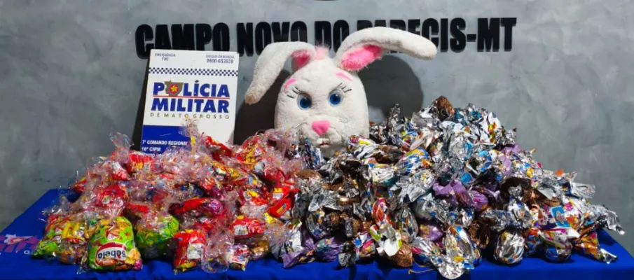 Pol�cia Militar frustra evento e apreende ovos de P�scoa que seriam distribu�dos por fac��o