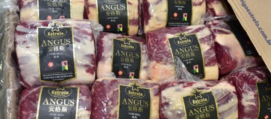 Exporta��es de carne bovina do Brasil batem recorde hist�rico para mar�o