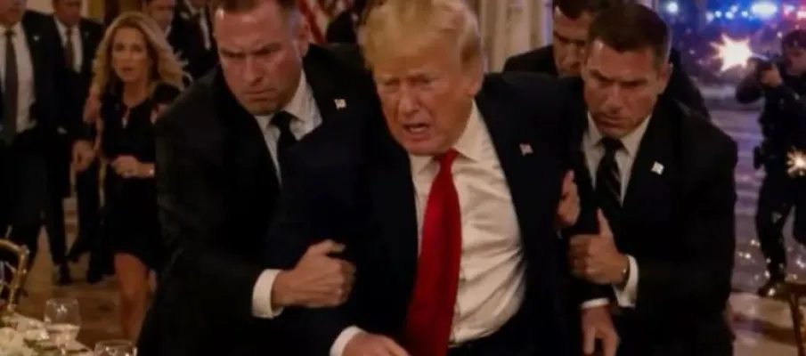 Trump deixa evento em hotel ap�s disparos nos EUA