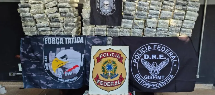 For�as de seguran�a apreendem 250 quilos de coca�na e causam preju�zo de R$ 15 milh�es �s fac��es criminosas